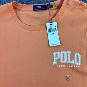 Polo Ralph Lauren T-Shirt Mens 3XLT Orange Graphic Logo Big Man  NWT